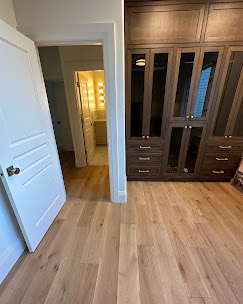 A finished bedroom addition