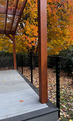 A deck expansion with a view