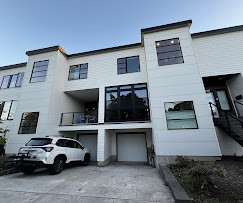 The exterior of a modern custom home