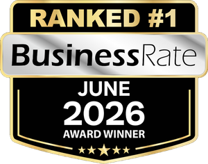 BusinessRate Ranked #1 Construction Company award, Gladstone, Oregon, June 2026