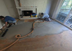Subfloor prep before flooring installation